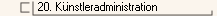 20. K�nstleradministration
